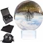 BELLE VOUS Boule de Cristal K9 80 mm - Boule Cristal Photographie 8 cm avec Support