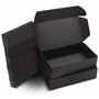 Kurtzy Boite Cadeau Noir Kraft (Lot de 20) - Boite Cadeau Vide de 19 x 11 x 4