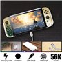 Orzly Kit accessoires pour Nintendo Switch Oled Accessories Essentials Pack Étui et protecteur d'écran Comfort Grip Cover Câble