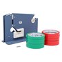 TOPWAY Scelleuse de Sac en Plastic pour Ruban Adhesif avec 10 Rouleaux Ruban Adhesif