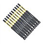 10 x SabreCut SCTX2589_10 89 mm T25 TX25 Jeu d'embouts de tournevis à percussion magnétique Torx Heavy Duty Compatible avec Dewa