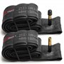 Fincci Velo Сhambre a Air 27.5 - Paire Chambres à Air 27.5 x 1.95 x 2.0 x 2.10 x 2.2X 2.3 x 2.35 avec Valve Schrader 48mm pour M