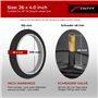 Fincci Velo Chambre a Air 26 x 4.0 Pouces Fat Bike - VTT Chambres à Air 100-559 avec Valve Schrader 48mm pour Montagne & Hybrid