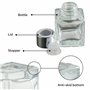 MATANA 10 Bouteilles Diffuseur en Verre Vides avec 40 Bâtonnets de Parfum - Diffuseur Parfum Bouteilles, Flacon Diffuseur Parfum
