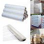 Rouleaux de film plastique transparent étirable pour emballage et palettes (largeur : 400 mm), Pack of 1, claire, 1