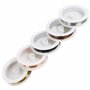 Kurtzy Lot de 5 Fil de Cuivre pour Bijoux - Rouleaux de Fil Decoration de 0,4 mm x 5 m - 5 Couleurs - Métal Souple pour Loisirs