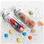 Kurtzy Tubes à Essai Plastique Transparent avec Capuchon à Vis et Brosse de Nettoyage (25Pcs) -Eprouvettes Réutilisables Transpa