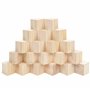 Belle Vous Cube en Bois (Lot de 20) - Petits Cubes en Bois Brut 5 x 5 x 5 cm - Cubes Bois de Pin Naturel - Cube Bois Bricolage