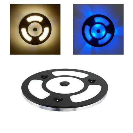 MARVIX Spot LED 12 V 24 V Noir – 100 mm Montage en saillie mince plafonnier plafonnier plafonnier avec variateur d'intensité tac