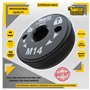1 x SabreCut GRNSCA 46mm M14 Meuleuse d'angle en phosphate noir robuste à changement rapide Écrou de bride de retenue de verrou