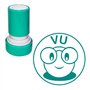 Vu Tampon Auto Encreur Enseignant - Turquoise 22mm
