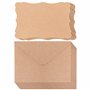 Belle Vous Carte Papier Craft Vierge avec Enveloppes (Lot de 50) - 17