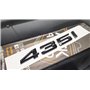 MCK Auto - 435i Noir brillant Wing Fender Avant Arrière Badge Logo Boot Emblème Autocollant Autocollant Tuning