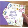 Absolutely Yours Carte pour la fête des mères Motif floral avec enveloppe assortie 150 x 150 mm