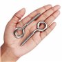 BELLE VOUS Crochets à Vis en Acier Inoxydable (Lot de 12) - Vis Oeillet M6 Robuste de 8 cm - Crochets Métalliques Autoperceurs p