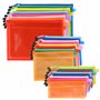 Belle Vous (Lot de 24) Pochette Plastique Zip - Pochette Zippée A4