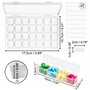 BELLE VOUS Lot de 2x Boite Diamond Painting Rangement - 28 Minis Boites/Compartiments & Autocollants - Boites en Plastique Trans
