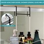 Belle Vous Etagere de Douche a Suspendre en Acier Inoxydable - Etagere Douche a Suspendre Antirouille avec 2 Crochets - Sans Per