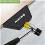 BLOSTM Kit Pose Parquet Stratifié - 30 Entretoises de Sol Stratifié, Maillet en Caoutchouc Double Face, Bloc Taraudage Robuste e