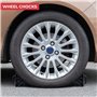 GADLANE Lot de 4 cales de roue – Cales de frein striées et antidérapantes en plastique pour caravane, camping-car, voiture, moto