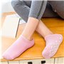 Jinlaili 2 Paires Chaussettes Gel Hydratant, 21.5cm Chaussettes Spa Pied en Huiles Essentielles et Vitamine E, Chaussettes Gel S