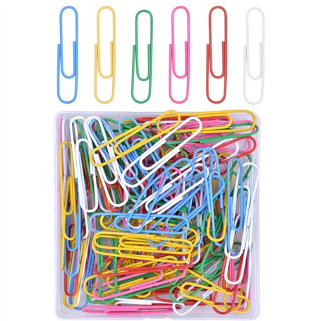 100 Pcs Trombones Multicolores en Métal