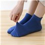 2 Paires Chaussettes Antidérapantes Chaussettes de Yoga Pilates Femme et Homme, Chaussette de Sport Coton pour Barre Ballet Fitn