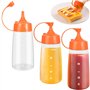 3 PCS Bouteille à Sauce Plastique
