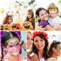 Vesaneae Kit de Peinture pour le Visage, Palette de Maquillage pour Enfants, Convient pour les Festivals de Musique, Les Fêtes,
