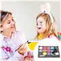 Vesaneae Kit de Peinture pour le Visage, Palette de Maquillage pour Enfants, Convient pour les Festivals de Musique, Les Fêtes,