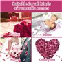 200g Pétales de Rose Véritables, Naturel Pétales de Roses pour Bain des Pieds Spa, Séchées Pétale Rouge de Fleur Confettis pour 
