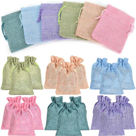 Colexy 24 Pièces Sac Cadeau avec Cordon de Serrage