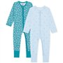 Bramble & Bear (Lot de 2) Combinaisons de Nuit garçon et Fille Sleepsuit