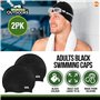 noir - Bonnet de bain imperméable en silicone pour homme et femme - Co