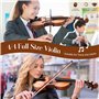 CAHAYA Ensemble Violon en Bois Massif: Violon 4/4 Fait Main avec Finition Mate, Table en Épicéa et Fond en Érable, Convient aux