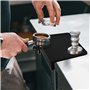 Vesaneae Tapis de Presse à Café Expresso, Tapis de Tampage pour Café, Tapis à Tamper d'angle Pad, Tapis en Silicone, Tamping Mat