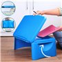 Belle Vous Bureau Pliable Portable - Pupitre de Travail Pliant avec Grand Plateau d’Activités et de Rangement - Table de Lit pou