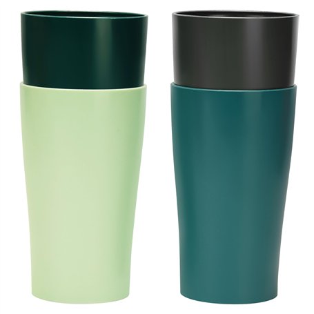 Belle Vous (Lot de 4) Gobelet Plastique Reutilisable - 400 ml Gobelets Réutilisables & Incassables - Verre Plastique Reutilisabl
