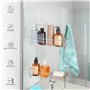BELLE VOUS Support de Douche Suspendu en Acier Inoxydable - Etagere Porte Savon Antirouille a Suspendre - Panier Rangement Salle