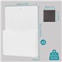 BELLE VOUS Lot de 2 Range Documents Magnétiques Blancs - Porte Document Suspendu pour Cartes de Visite et Courrier - Porte Vue A