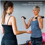 Belle Vous Lot de 2 Haltères avec Poignée en Mousse - Halteres avec Sangles pour Musculation à la Maison - Poids Haltère 0,5kg -