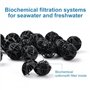Wisebom Lot de 100 balles filtrantes bio pour aquarium - 16 mm - Filtre poreux bio - Balle biochimique pour filtration, nettoyag