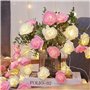 Jinlaili Guirlande Lumineuse Roses 20 LED à piles, 3 Mètres Chaude Blanche Guirlande led pour la décoration maison, Guirlande de