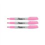 Sharpie Lot de 3 marqueurs permanents à pointe fine Rose