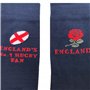 Beyond Happy Chaussettes unisexes en coton majoritaire pour fans de rugby Angleterre - Numéro 1 mondial - Pointure 39-45, multic