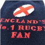Beyond Happy Chaussettes unisexes en coton majoritaire pour fans de rugby Angleterre - Numéro 1 mondial - Pointure 39-45, multic