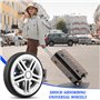 Wisebom 4 Pcs Roulettes de Valise de Remplacement, Roues de Remplacement pour Valise Roues de Bagages de Remplacement, Roues de