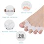 2 paires d'écarteurs en gel pour la correction du Hallux Valgus