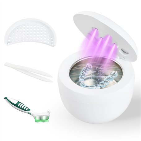 Nettoyeur Ultrasons 45kHz Nettoyeur Ultrason Appareil avec Lampe UV Nettoyeur Bijoux Ultrasonique Bac a Ultrasonic Cleaner Pour