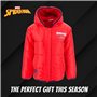 Spiderman Veste pour Garçon, Blouson D'hiver Chaude et Douce Manteau à Capuche pour Garçon Taille 4 Ans | Rouge